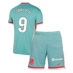 Atletico Madrid Alexander Sorloth #9 Dětské Venkovní dres komplet 2024-25 Krátký Rukáv (+ trenýrky)